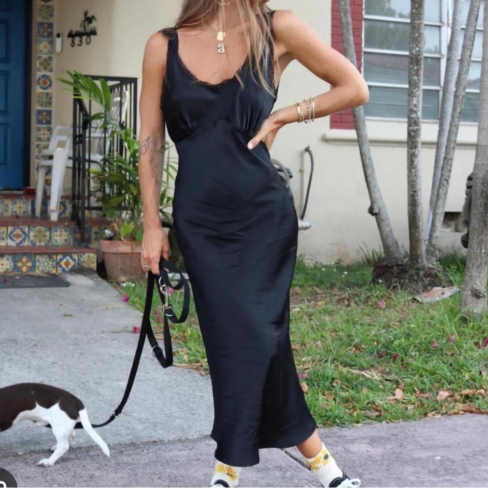 Heavy Manners Cherry St Silk Slip Dress